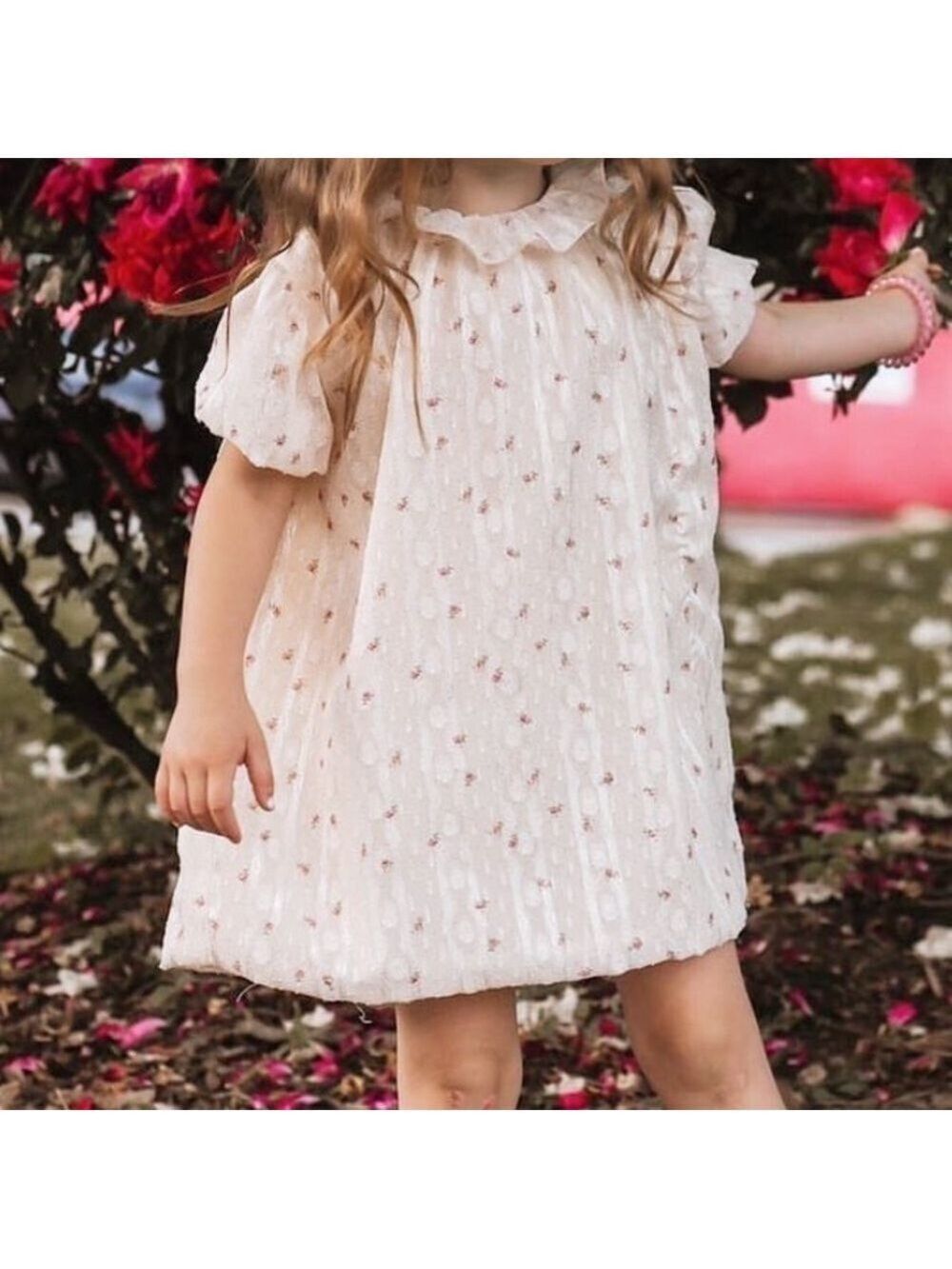 Floral wallpaper ROSE dress